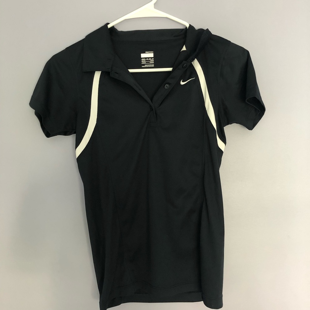 navy nike athletic shirt